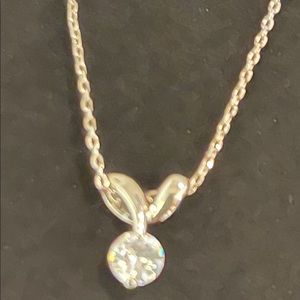 1 carat CZ  pendant